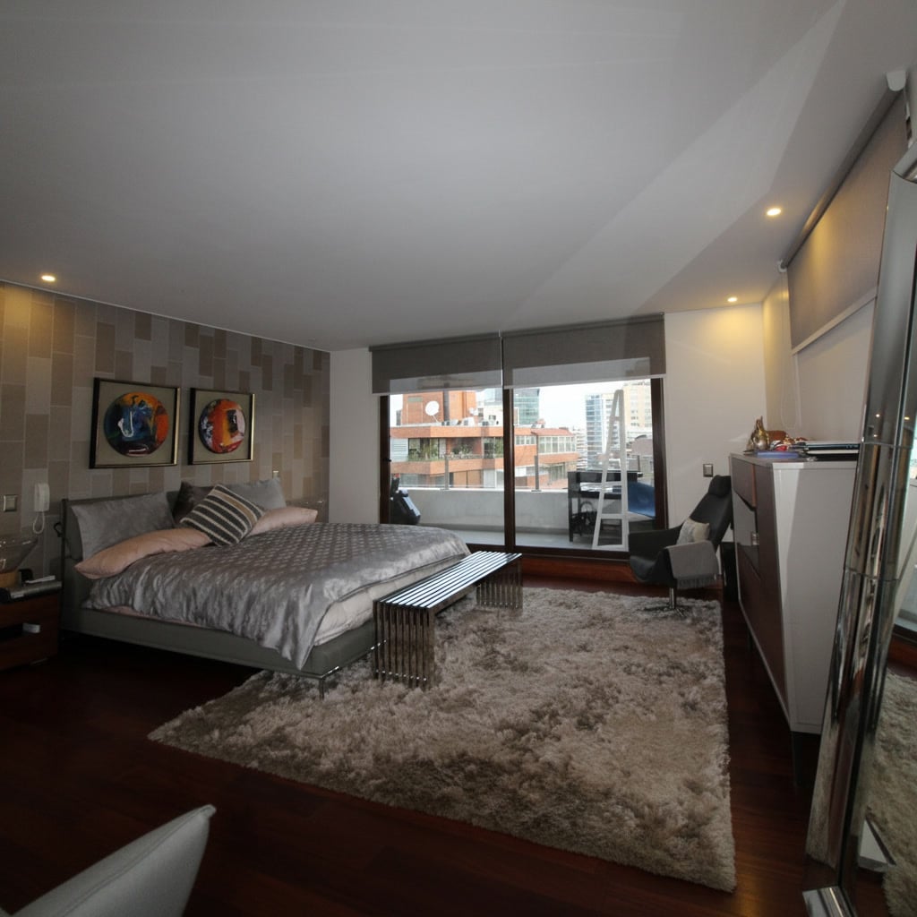 DORMITORIO PRINCIPAL Departamento en el corazón de El Golf, Las Condes